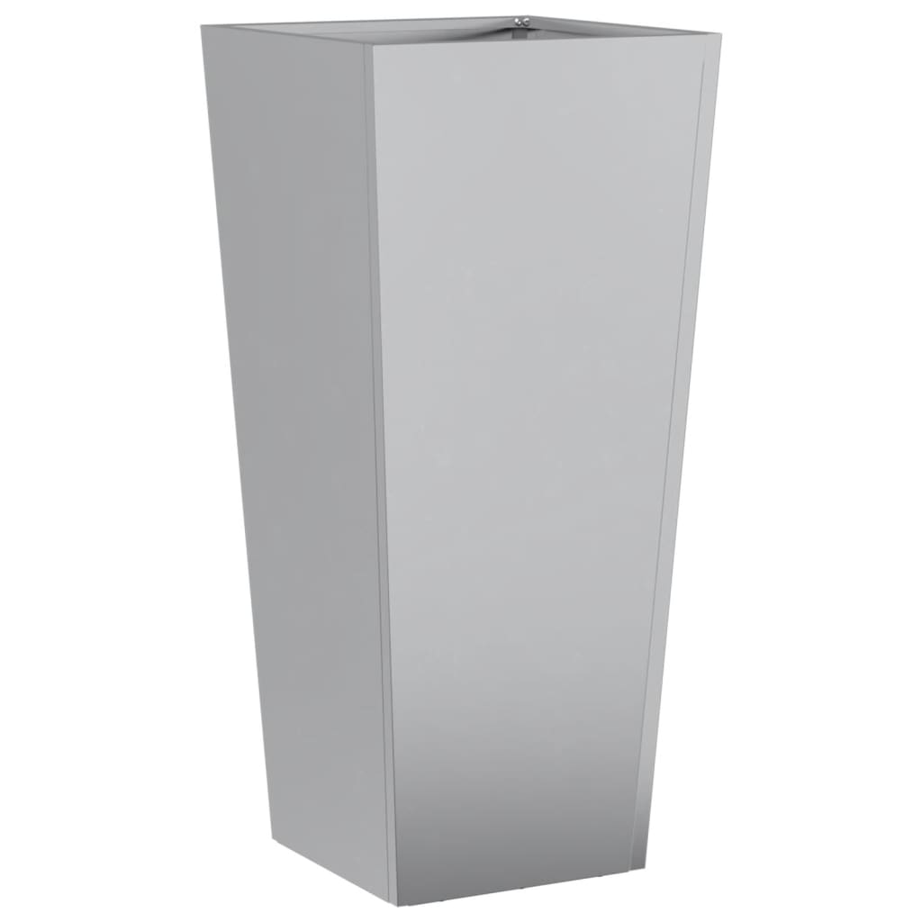 Vidaxl Planter 35x35x75 cm galvanizovaná ocel