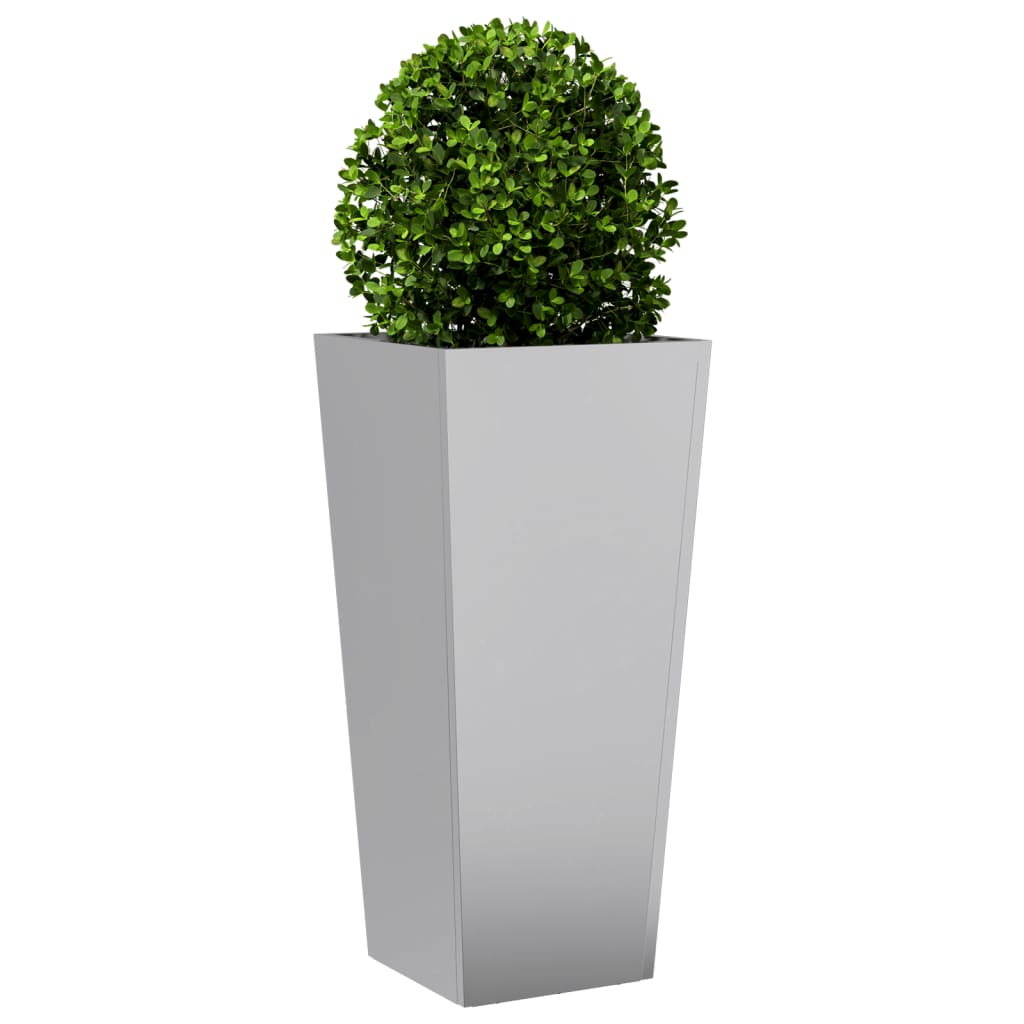 Vidaxl Planter 35x35x75 cm galvanizovaná ocel