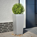 Vidaxl Planter 35x35x75 cm galvanizovaná ocel