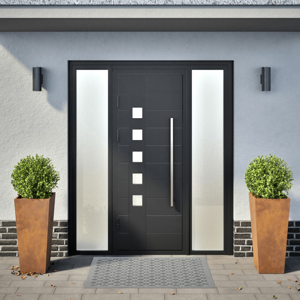 Vidaxl Fioters 2 ST 35x35x75 cm Acciaio meteo