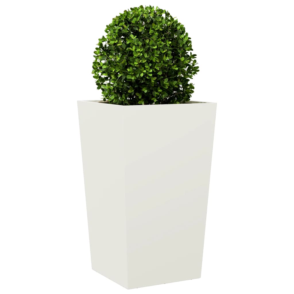 Casella di pianificazione Vidaxl 45x45x75 cm in acciaio bianco