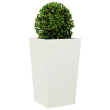 Casella di pianificazione Vidaxl 45x45x75 cm in acciaio bianco