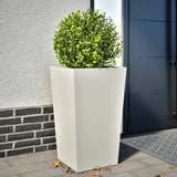 Casella di pianificazione Vidaxl 45x45x75 cm in acciaio bianco