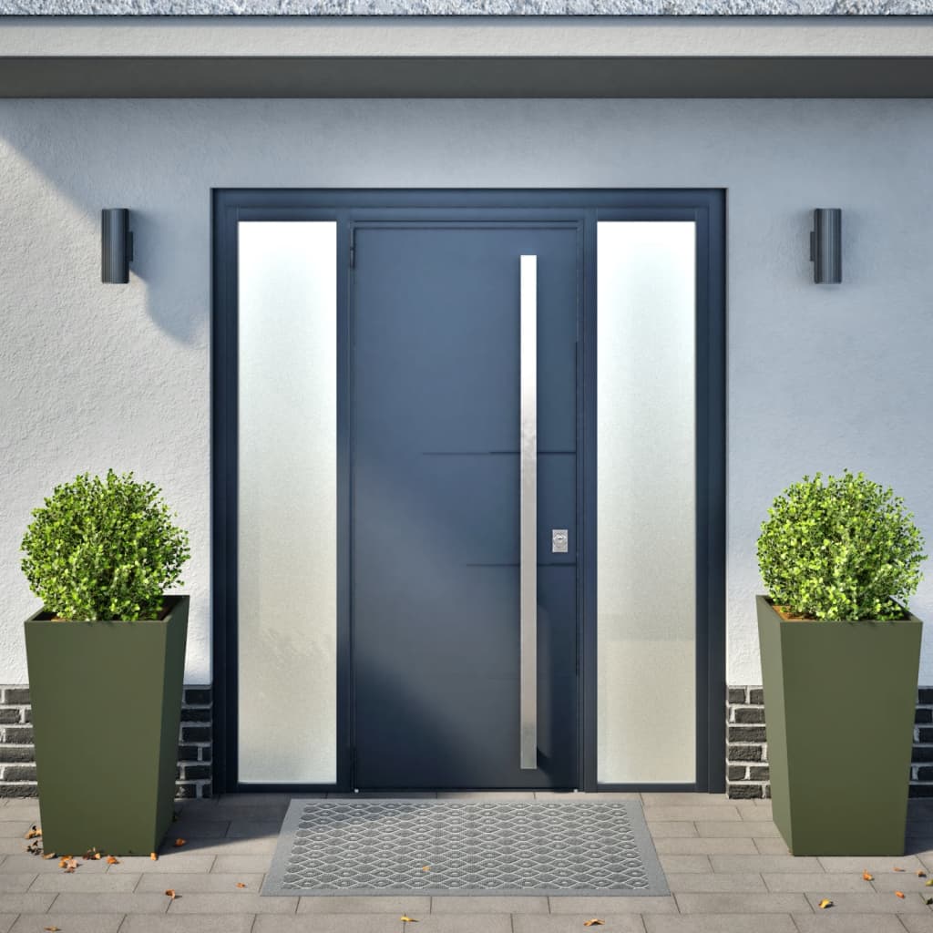 Vidaxl fioriere 2 ST 45x45x75 cm in acciaio verde oliva
