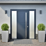 Vidaxl Planters 2 ST 45x45X75 cm Galvanizovaná ocel