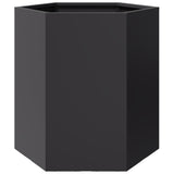 Vidaxl Plannet Hexagon 46x40x45 cm stål sort