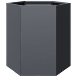 Vidaxl Planetnet Hexagon 46x40x45 cm Stahl anthracit -cored