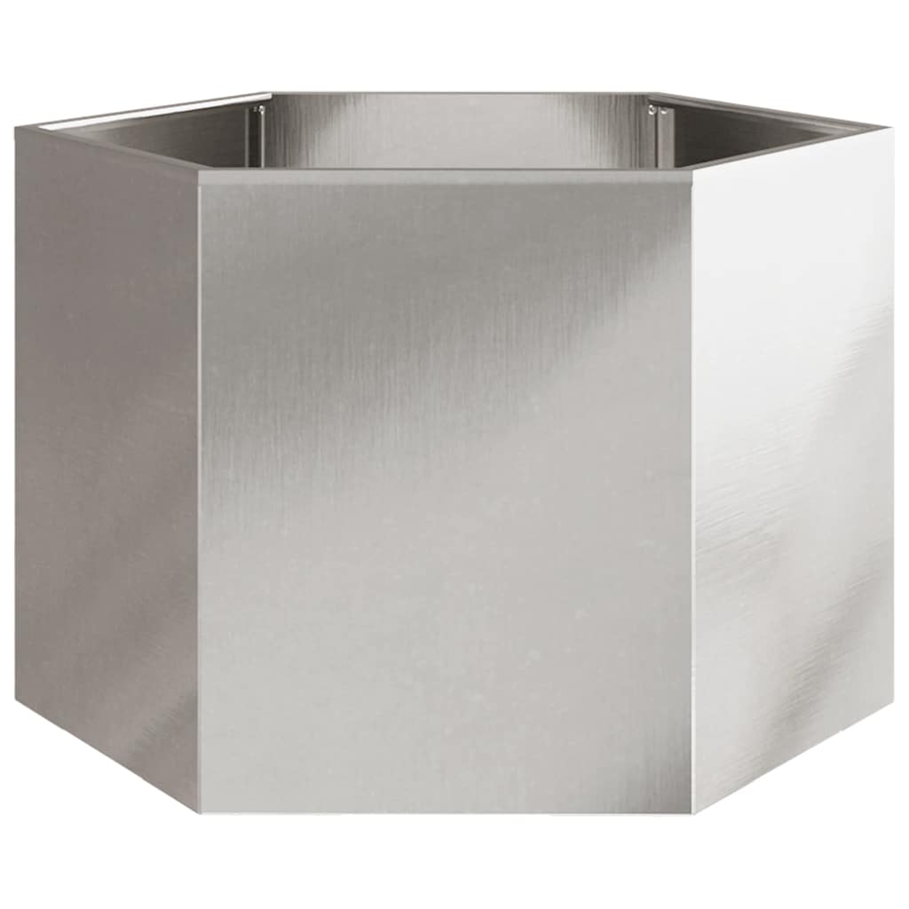Vidaxl Plannet Hexagon 69x60x45 cm z nerezové oceli