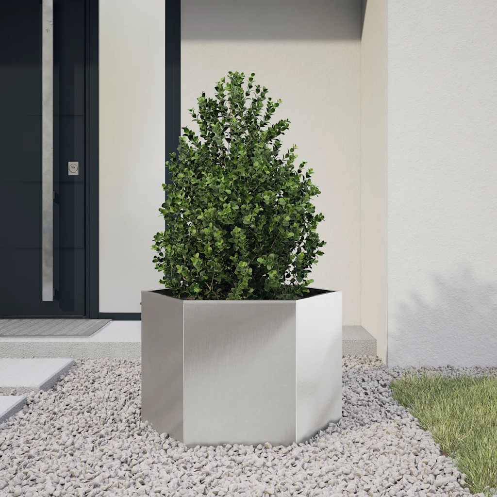 Vidaxl Plannet Hexagon 69x60x45 cm z nerezové oceli