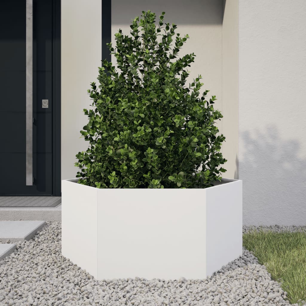Vidaxl Plannet Henhoek 104x90x45 cm Steel White