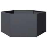 Vidaxl Plannet Henhoek 104x90x45 cm Anthracite en acier -colore