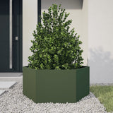 Vidaxl Plannet Hexagon 104x90x45 cm Olivově zelená