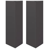 Vidaxl Planters 2 ST Triangle 30x26x75 cm Ocel Black