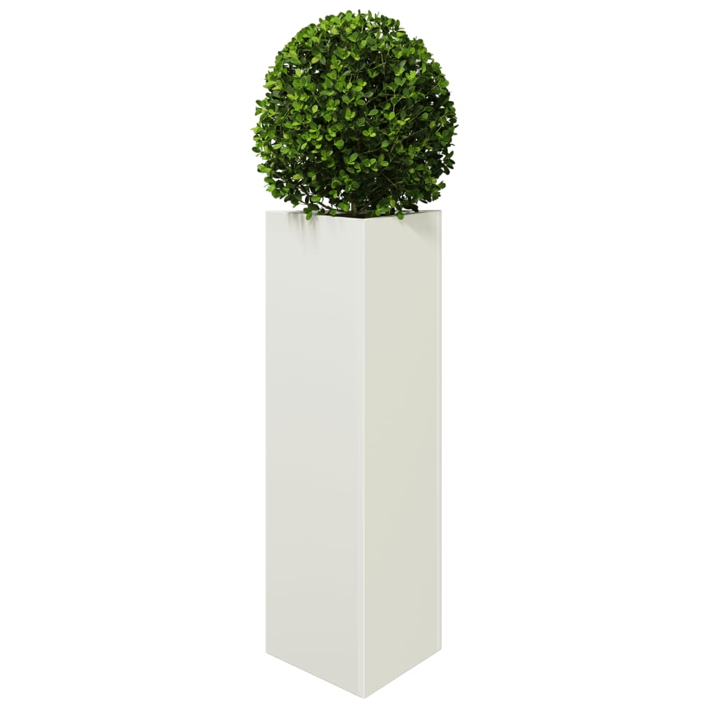 Vidaxl Plannet Triangle 30x26x75 cm Steel White