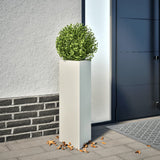 Vidaxl Plannet Triangle 30x26x75 cm Steel White