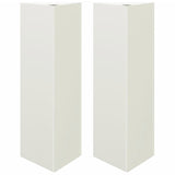 Vidaxl Planters 2 ST Triangle 30x26x75 cm Steel White