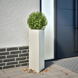 Vidaxl Planters 2 ST Triangle 30x26x75 cm Steel White