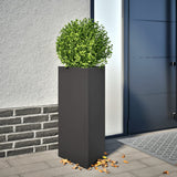 Vidaxl Planter Triangle 40x34,5x70 cm Ocel Black