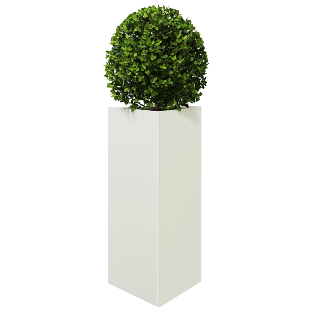Vidaxl Plannet Triangle 40x34,5x70 cm Steel White