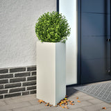 Vidaxl Plannet Triangle 40x34,5x70 cm Steel White