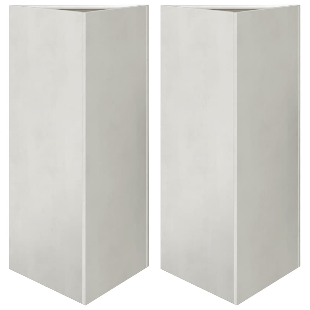 Vidaxl Planters 2 ST Triangle 40x40x75 cm z nerezové oceli