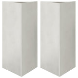 Vidaxl Planters 2 ST Triangle 40x40x75 cm z nerezové oceli
