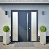 Vidaxl Planters 2 ST Triangle 40x40x75 cm z nerezové oceli