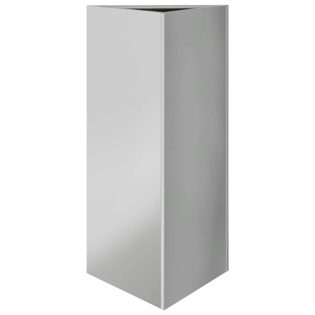 VidaXL Planter triangle 40x40x75 cm galvanized steel