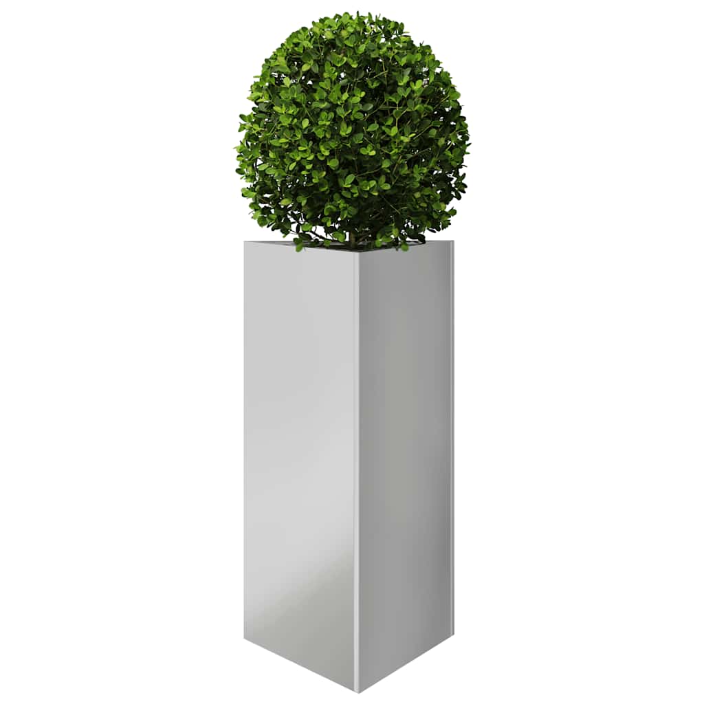 VidaXL Planter triangle 40x40x75 cm galvanized steel