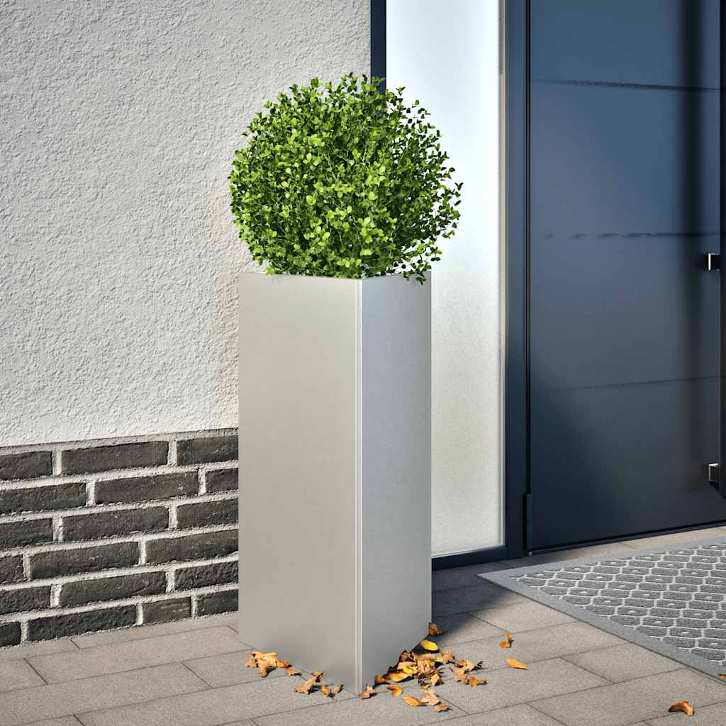 VidaXL Planter triangle 40x40x75 cm galvanized steel