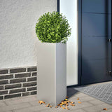 VidaXL Planter triangle 40x40x75 cm galvanized steel