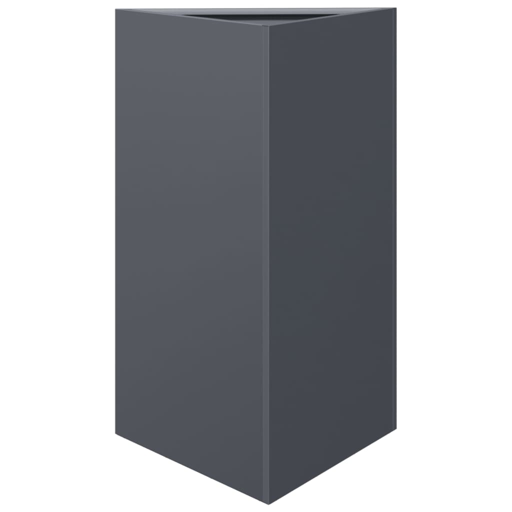 Vidaxl Planter Triangle 50x43x75 cm ocelový antracity -