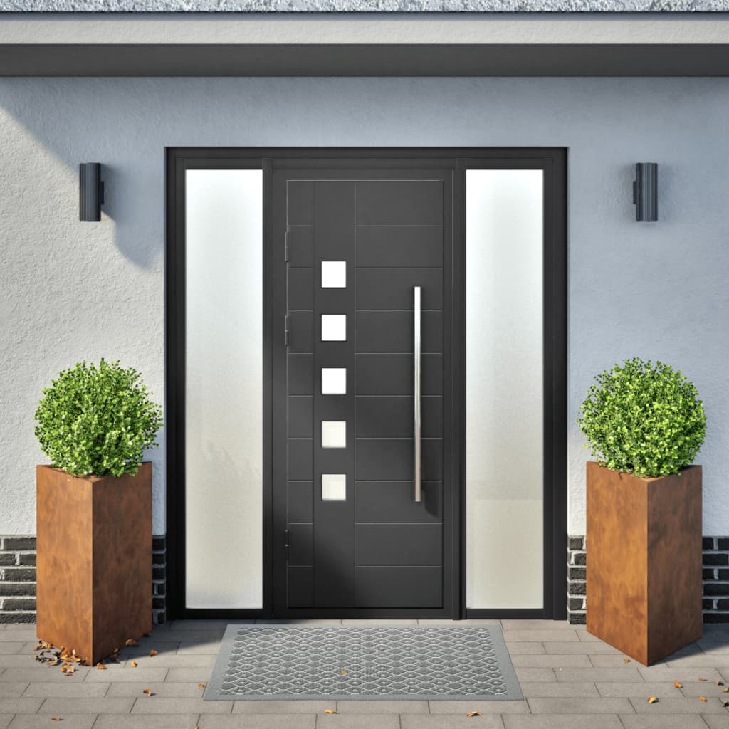 Vidaxl Planters 2 st triangular 50x43x75 cm Weather steel