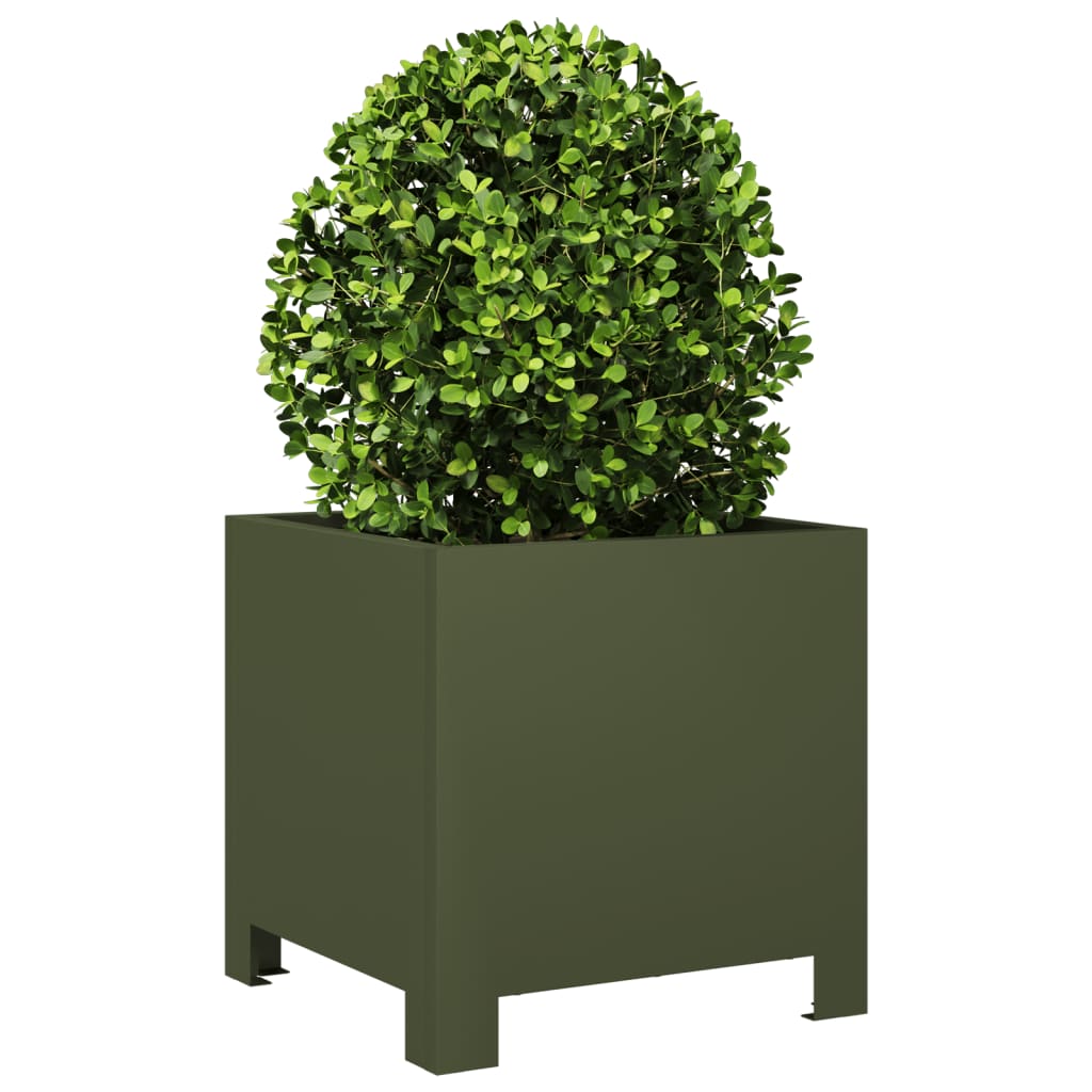Vidaxl Planning Box 30x30x30 cm Olive Green