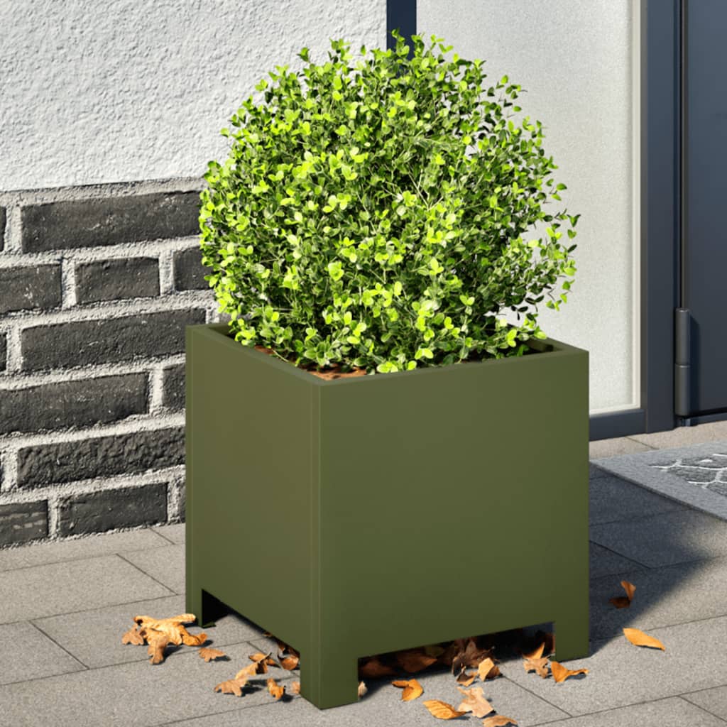 Vidaxl Planning Box 30x30x30 cm Olive Green