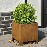 Vidaxl Planters 2 st 30x30x30 cm Weather steel