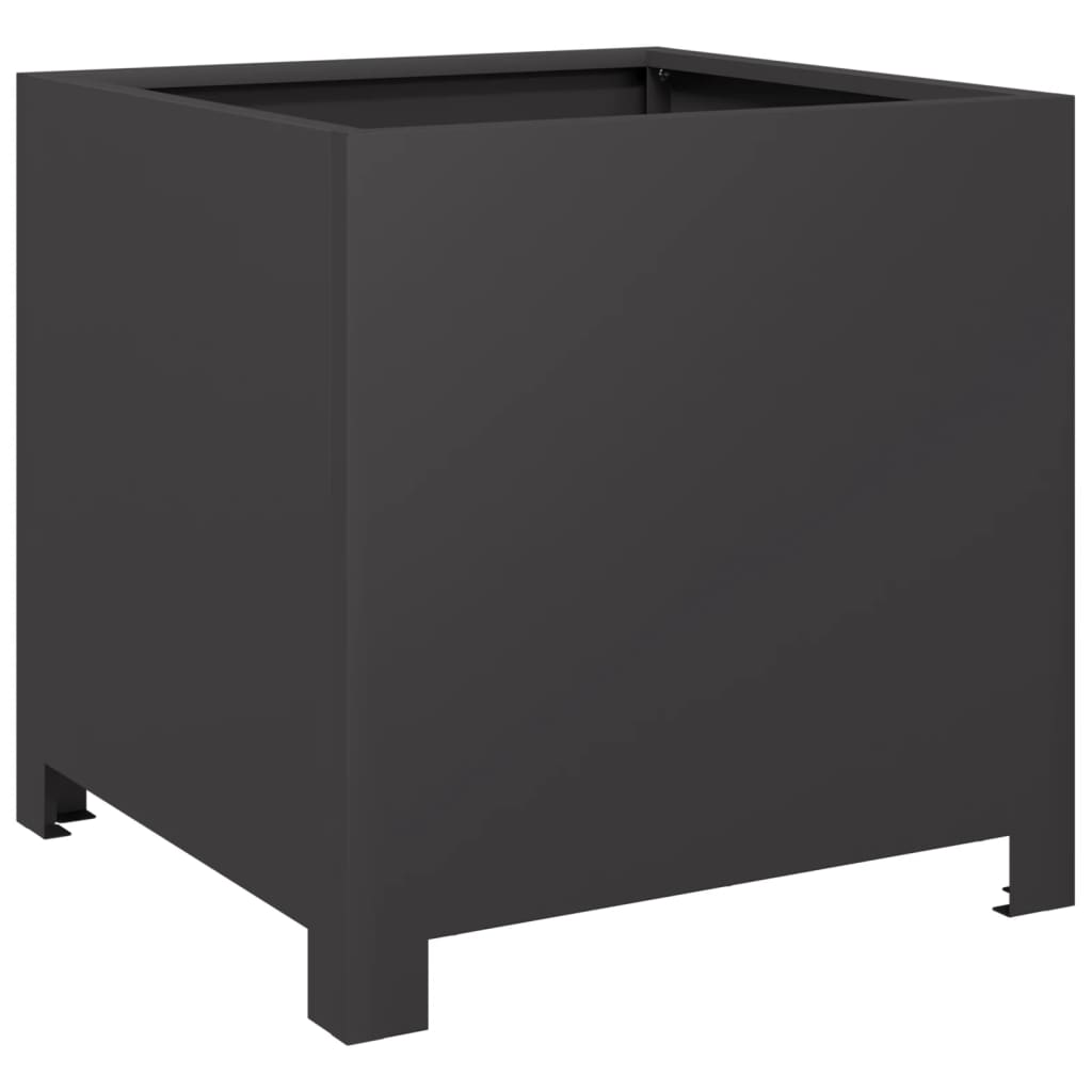 Casella di pianificazione Vidaxl 40x40x40 cm in acciaio nero