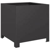 Casella di pianificazione Vidaxl 40x40x40 cm in acciaio nero