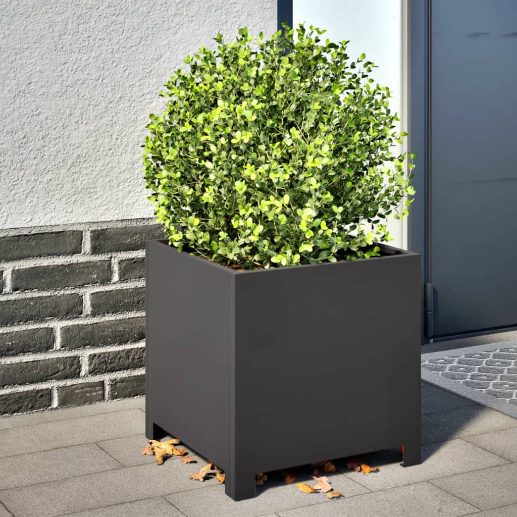 Vidaxl fioriere 2 ST 40x40x40 cm in acciaio nero