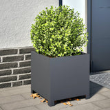 Vidaxl Planters 2 st 40x40x40 cm steel anthracite -colored