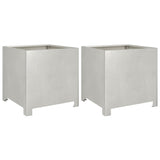 Vidaxl fioriere 2 ST 40x40x40 cm in acciaio inossidabile