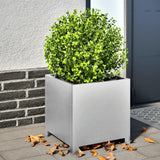 Vidaxl Planters 2 st 40x40x40 cm galvaniséiert Stol