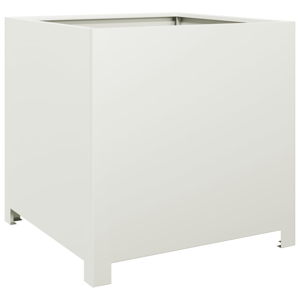 Scatola di pianificazione Vidaxl 50x50x50 cm in acciaio bianco
