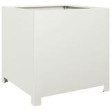 Scatola di pianificazione Vidaxl 50x50x50 cm in acciaio bianco