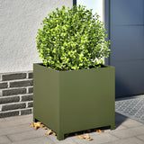 Vidaxl Planning Box da 50x50x50 cm in acciaio verde oliva