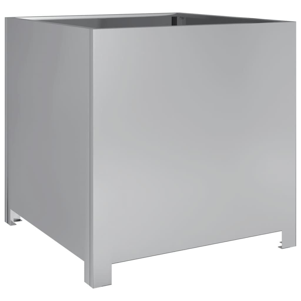 Casella di pianificazione Vidaxl 50x50x50 cm in acciaio zincato