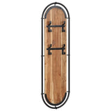 Vidaxl Wall Hood Stells 2 St con 4 ganci Acacia solida