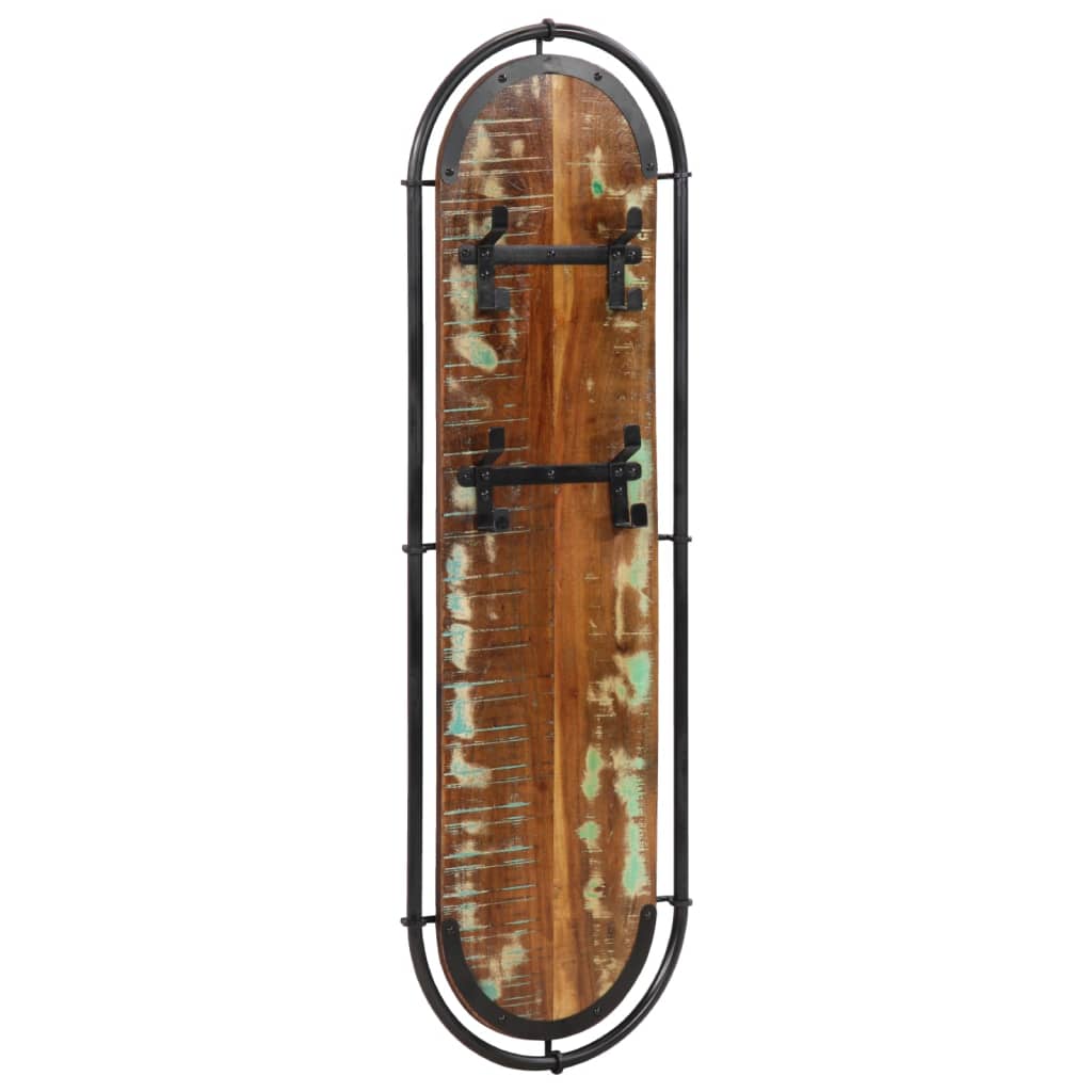 Vidaxl Wall Hood Stells 2 St con 4 ganci Solido Legno riciclato