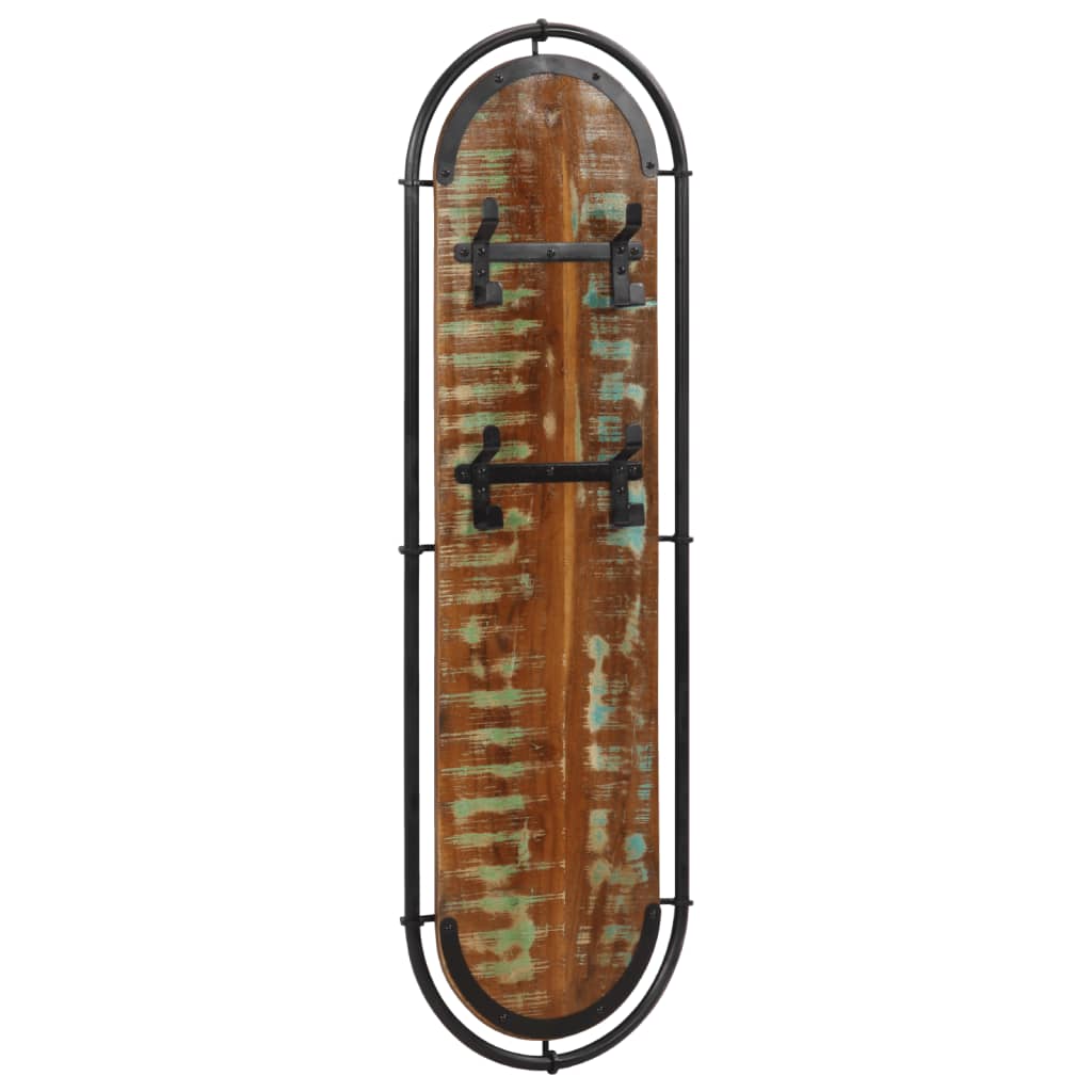 Vidaxl Wall Hood Stells 2 St con 4 ganci Solido Legno riciclato