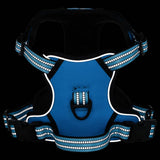VidaXL dog harness with reflective stripes adjustable S blue